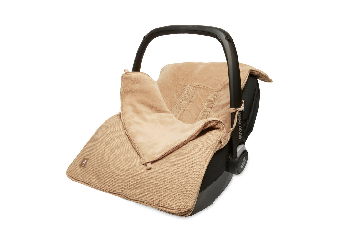 Jollein-025-811-66072-Footmuff Group 0+ 3/5 Points-Basic Knit-Biscuit-Rela-X JP