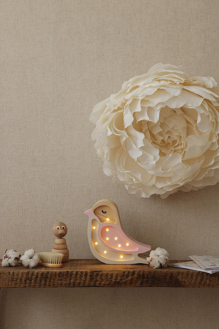 Little Lights-LL007-206-Bird Lamp-Strawberry Cream-Original-Rela-X JP