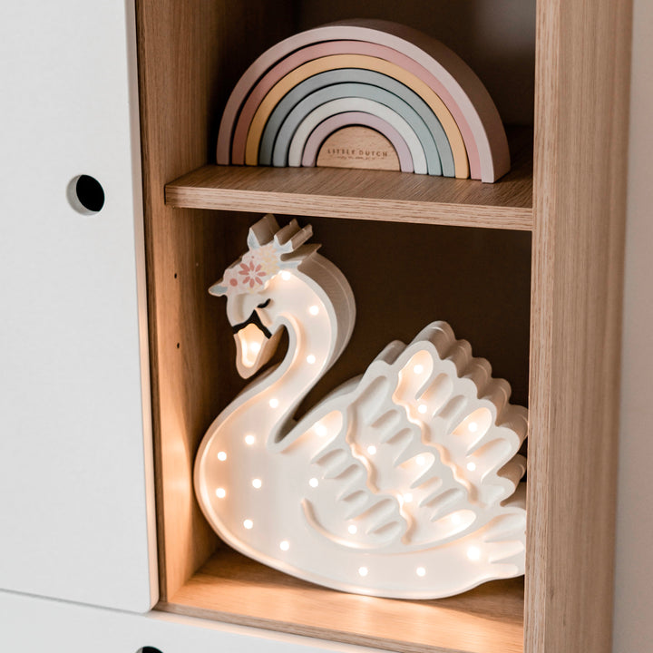Little Lights-LL050-000-Swan Lamp-Wood-Original-Rela-X JP