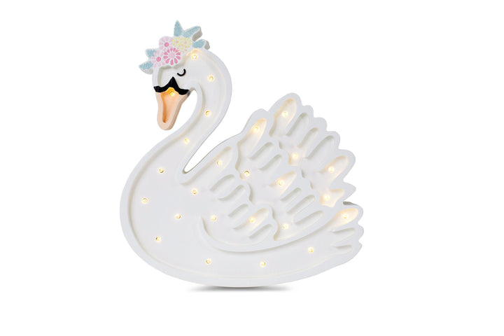 Little Lights-LL050-000-Swan Lamp-Wood-Original-Rela-X JP