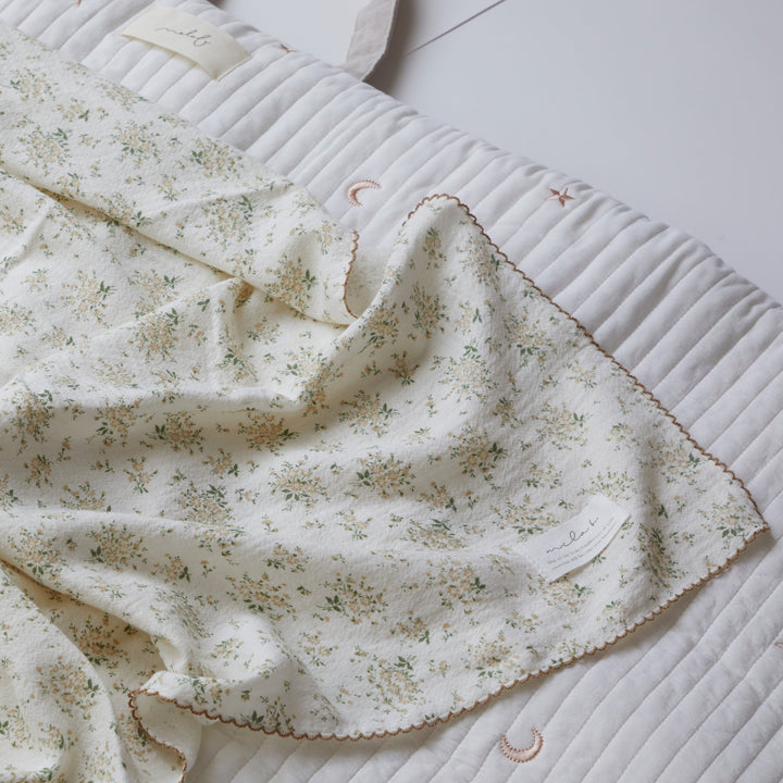 mela-B-Cotton Double Gauze Swaddle-Ginger Beige-Rela-X JP