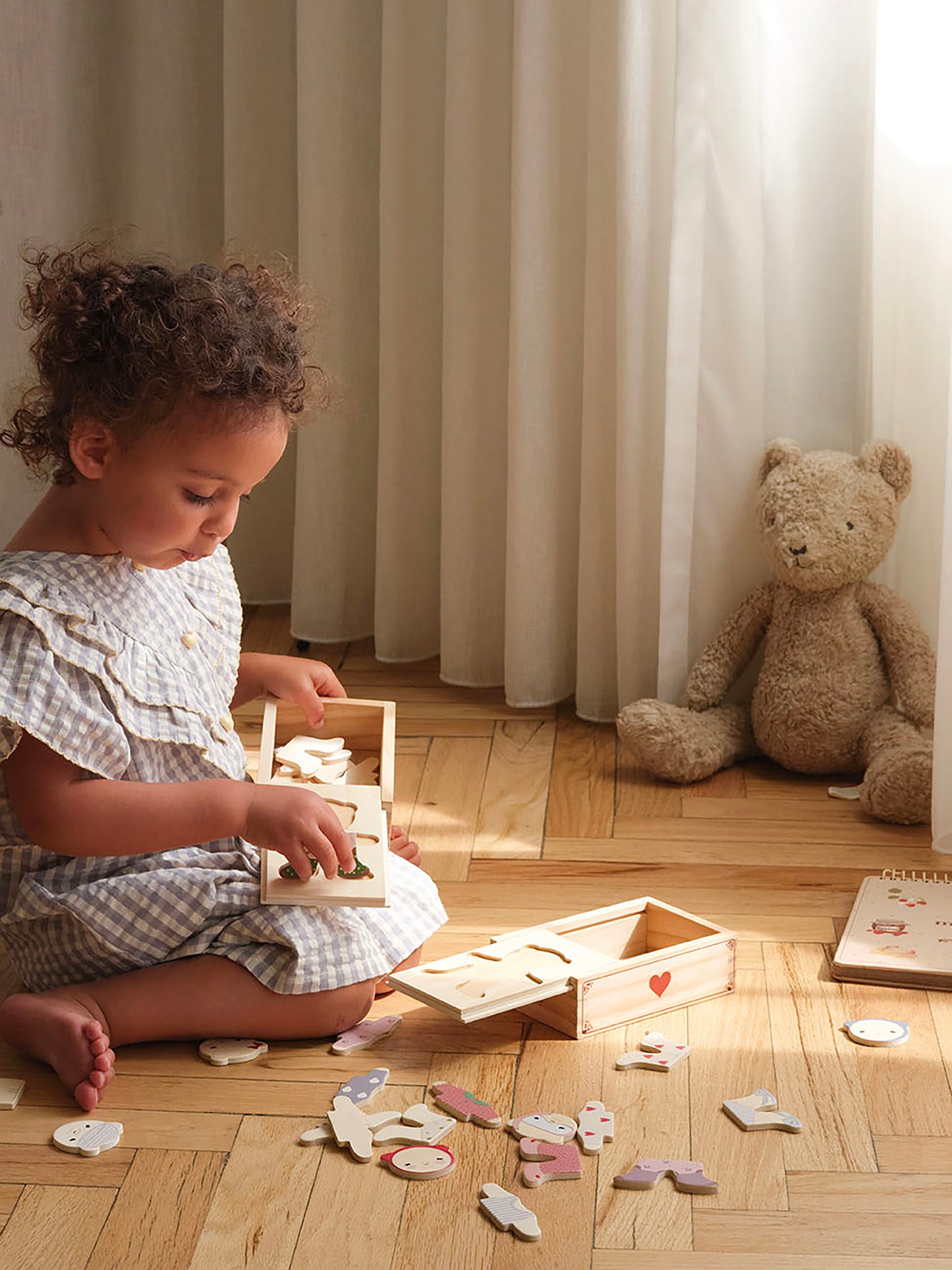 Wooden Teddy Dress-Up Puzzle