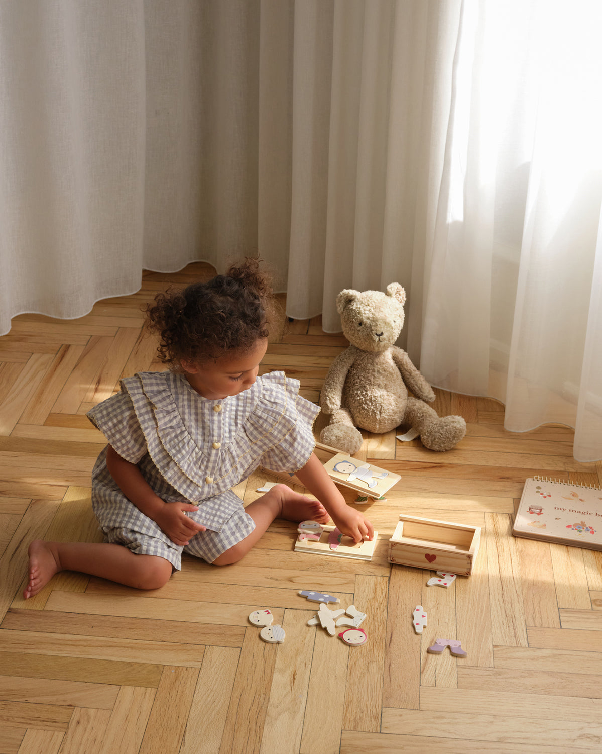 Wooden Teddy Dress-Up Puzzle