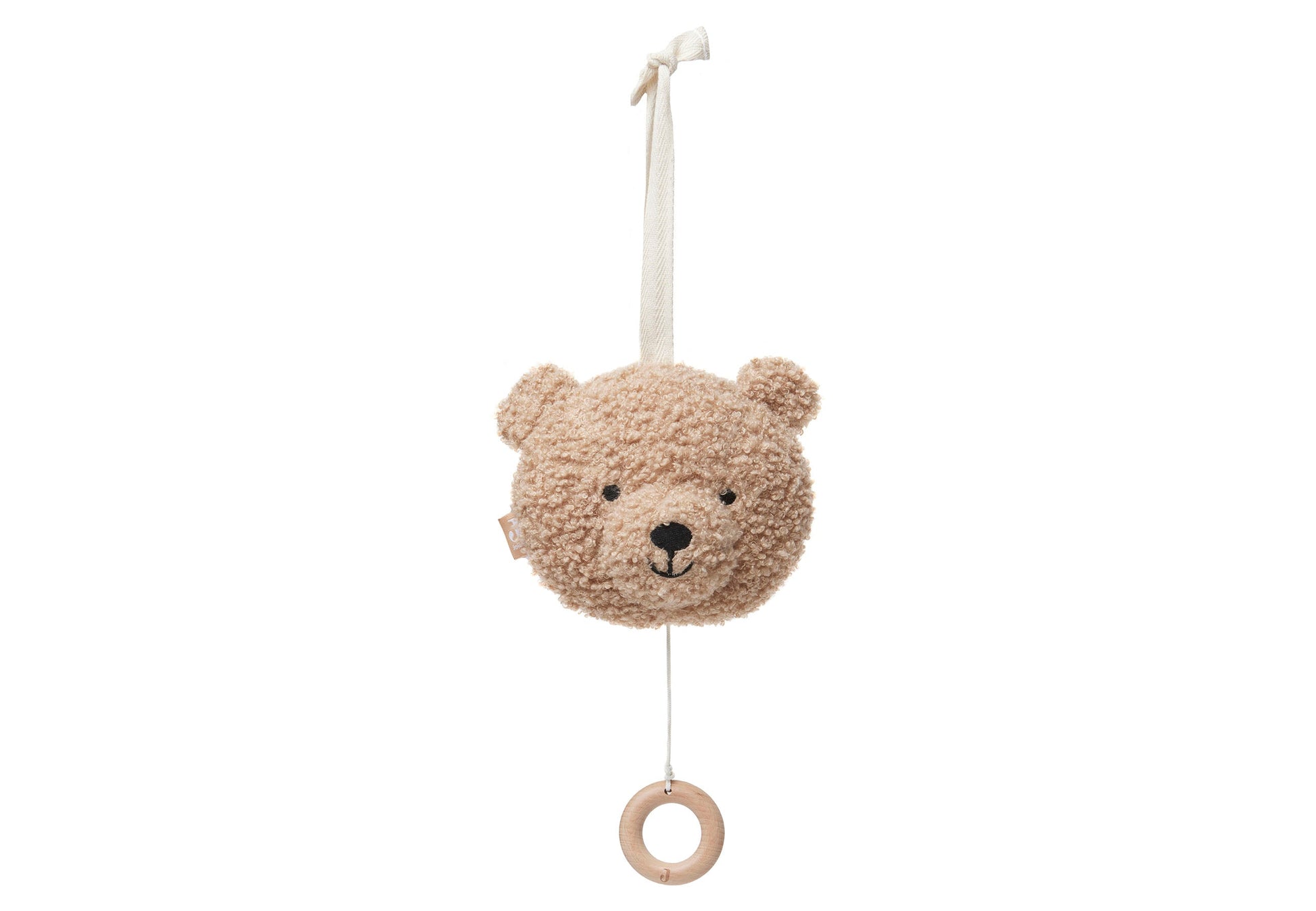 Jollein-043-001-67005-Musical Hanger Teddy Bear-Biscuit-Rela-X JP