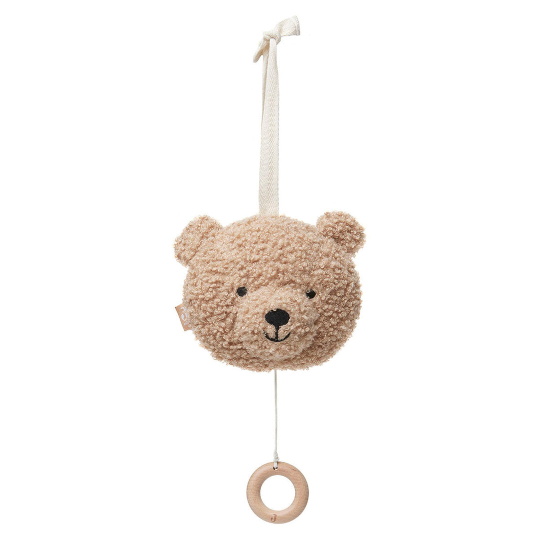 Jollein-043-001-67005-Musical Hanger Teddy Bear-Biscuit-Rela-X JP