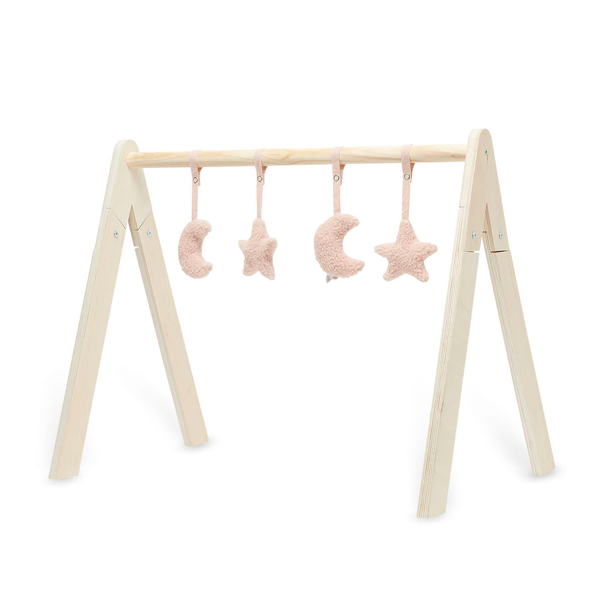 Jollein-108-001-65370-Babygym Toys-Moon Pale Pink (4pcs)-Rela-X JP