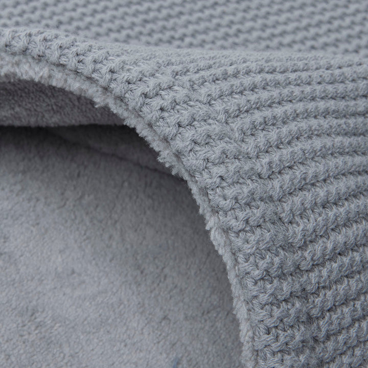 Jollein-517-511-65220-Blanket Cradle Coral Fleece 75cm X 100cm-Basic Knit-Stone Grey-Rela-X JP