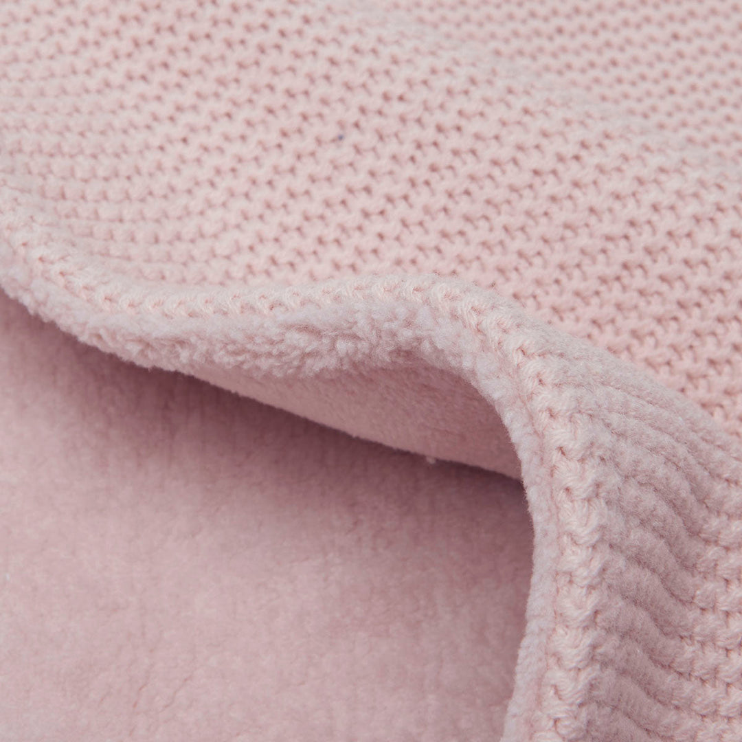 Jollein-517-511-65310-Blanket Cradle Coral Fleece 75cm X 100cm-Basic Knit-Pale Pink-Rela-X JP