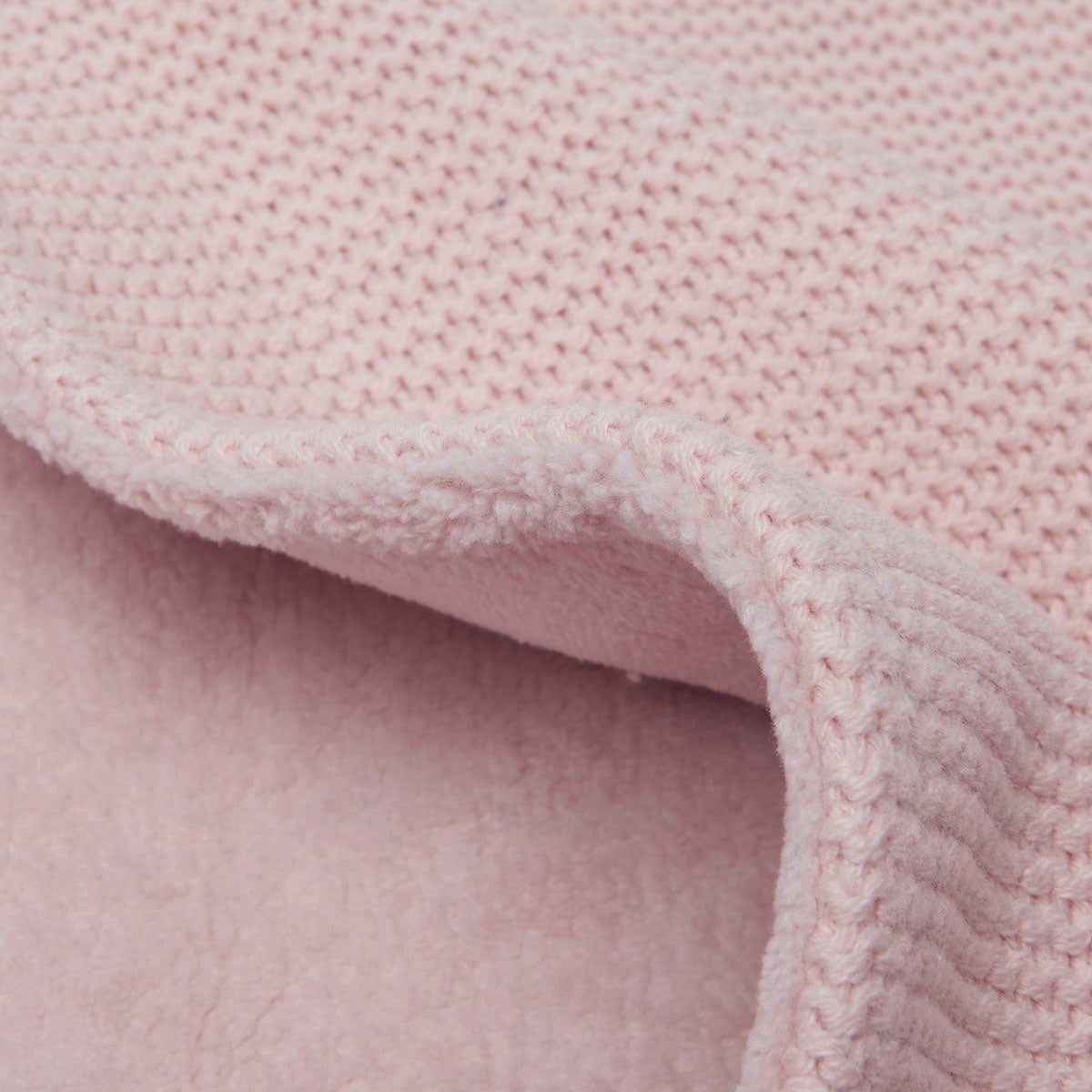 Jollein-517-511-65310-Blanket Cradle Coral Fleece 75cm X 100cm-Basic Knit-Pale Pink-Rela-X JP