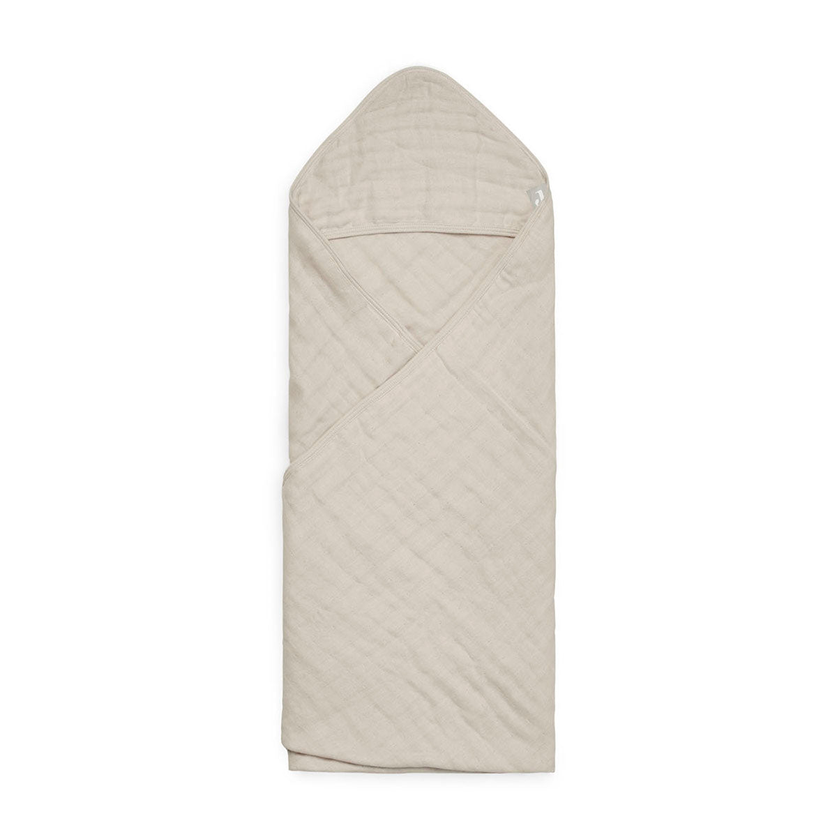 Jollein-530-836-66008-Bath Cape 75x75cm-Wrinkled Cotton-Nougat-Rela-X JP