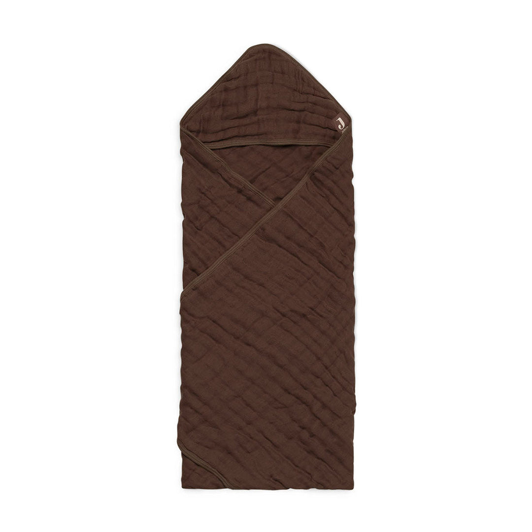 Jollein-530-836-66043-Bath Cape 75x75cm-Wrinkled Cotton-Chestnut-Rela-X JP