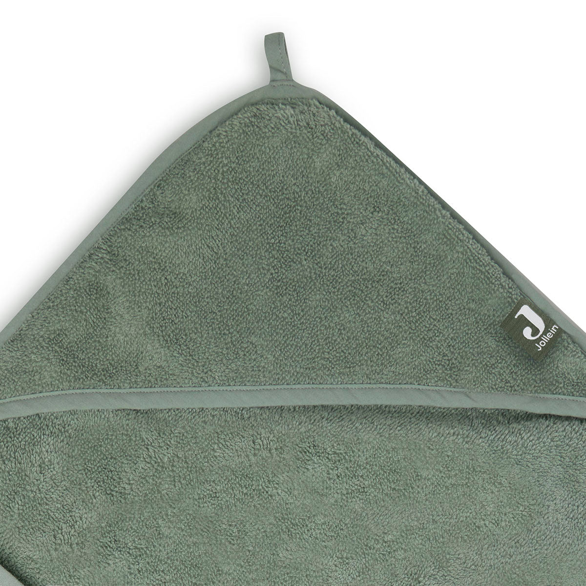 Jollein-534-514-00095-Bath Cape Terry 75x75cm-Ash Green-Rela-X JP