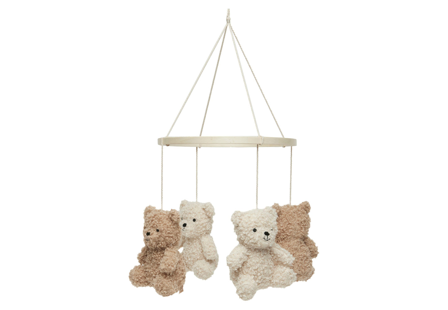 Jollein-116-001-67014-Baby Mobile Teddy Bear-Leaf Green / Natural-Rela-X JP