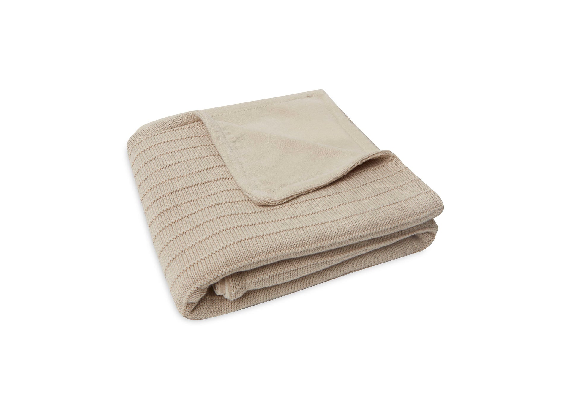 Jollein-517-511-67048-Blanket Cradle Velvet 75cm X 100cm-Grain Knit-Oatmeal-Rela-X JP