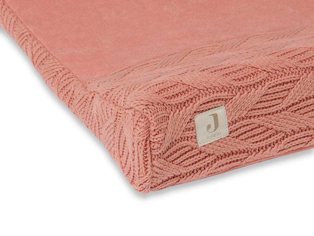 Jollein-022-503-66072-Changing Mat Cover 50cm X 70cm-Basic Knit-Biscuit-Rela-X JP