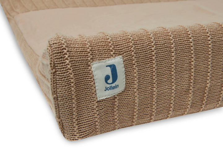 Jollein-022-503-66072-Changing Mat Cover 50cm X 70cm-Basic Knit-Biscuit-Rela-X JP