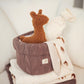 Jollein-580-001-65353-Changing Table Basket-Bliss Knit-Caramel-Rela-X JP