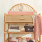 Jollein-580-001-65353-Changing Table Basket-Bliss Knit-Caramel-Rela-X JP