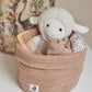 Jollein-580-001-65353-Changing Table Basket-Bliss Knit-Caramel-Rela-X JP