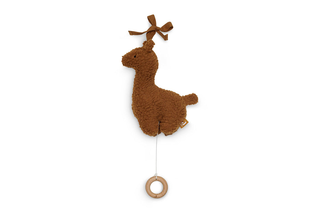 Jollein-043-001-66053-Musical Hanger Lama-Caramel-Rela-X JP