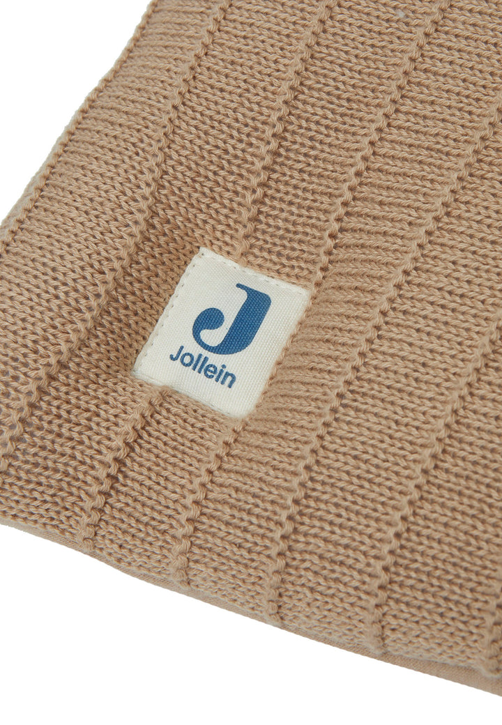 Jollein-017-512-65353-Playpen Mat 75x95cm-Bliss Knit-Caramel / Coral Fleece-Rela-X JP