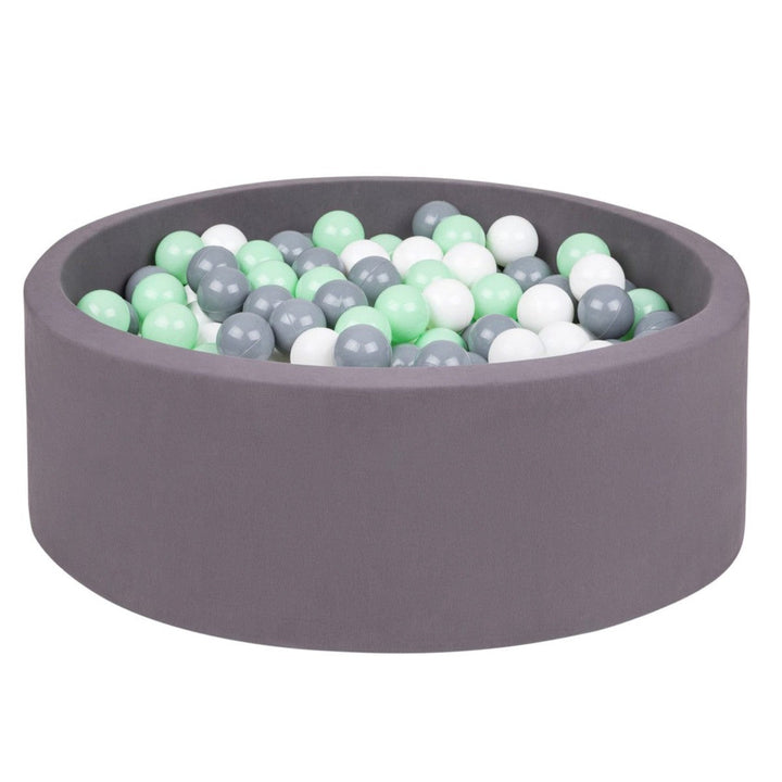 Larisa & Pumpkin-331021-Ball Pit Grey Cover-Mint / Grey / White Balls-Rela-X JP