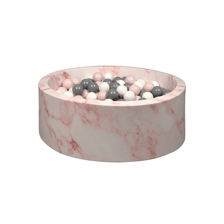 Larisa & Pumpkin-331243-Ball Pit Pink Marble Cover-Powder / Grey / White Balls-Rela-X JP