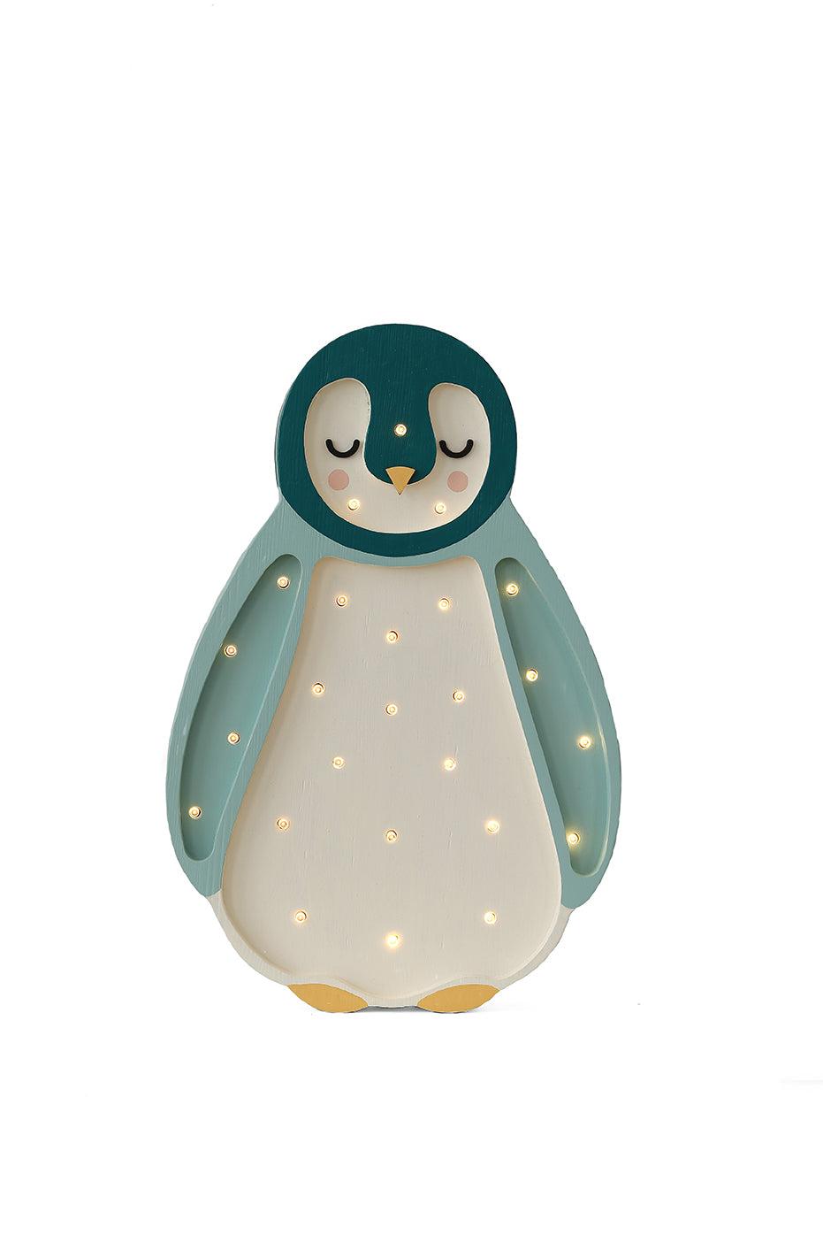 Little Lights-LL060-000-Baby Penguin Lamp-Arctic Wood-Original-Rela-X JP