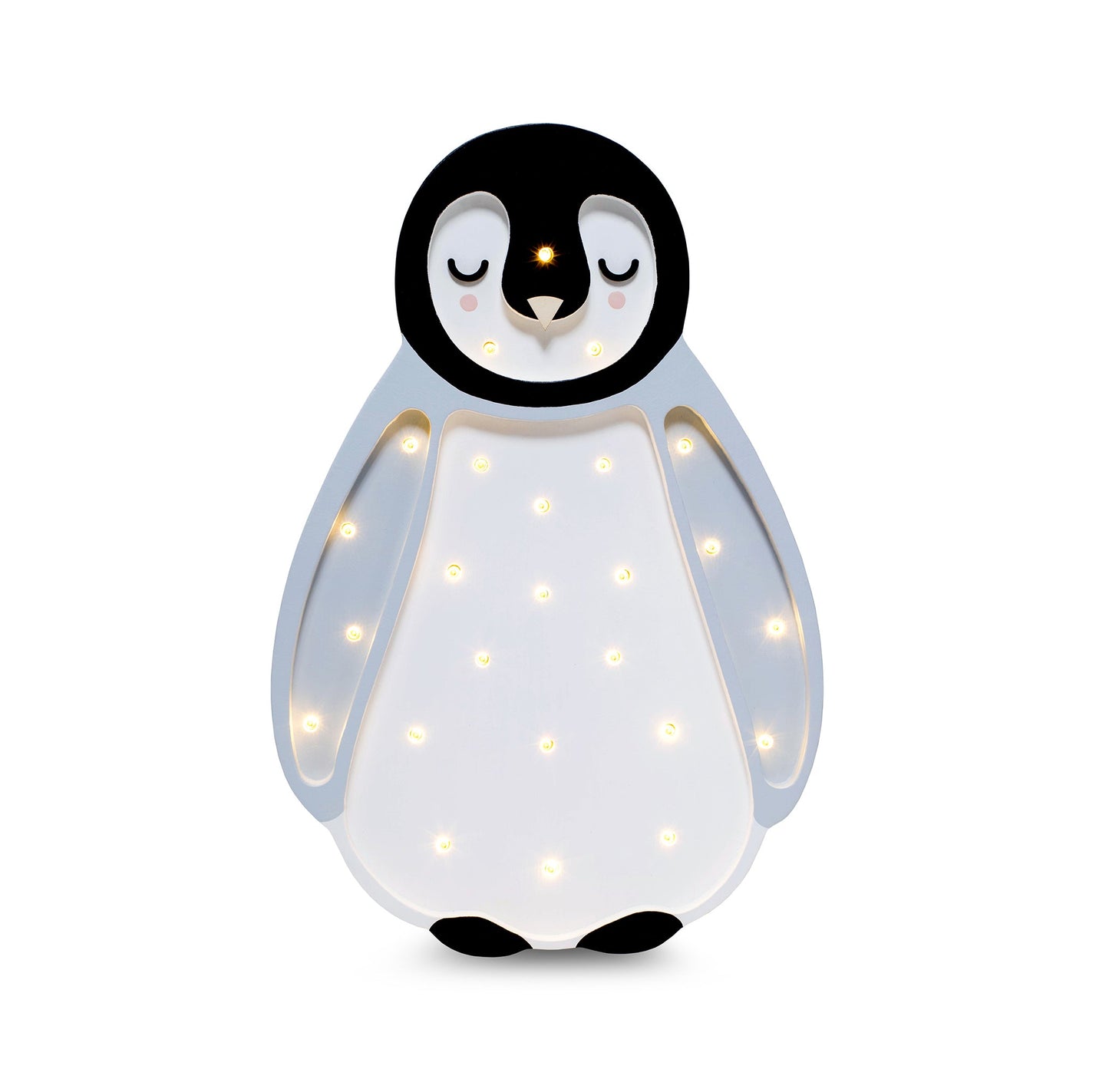 Little Lights-LL060-000-Baby Penguin Lamp-Arctic Wood-Original-Rela-X JP