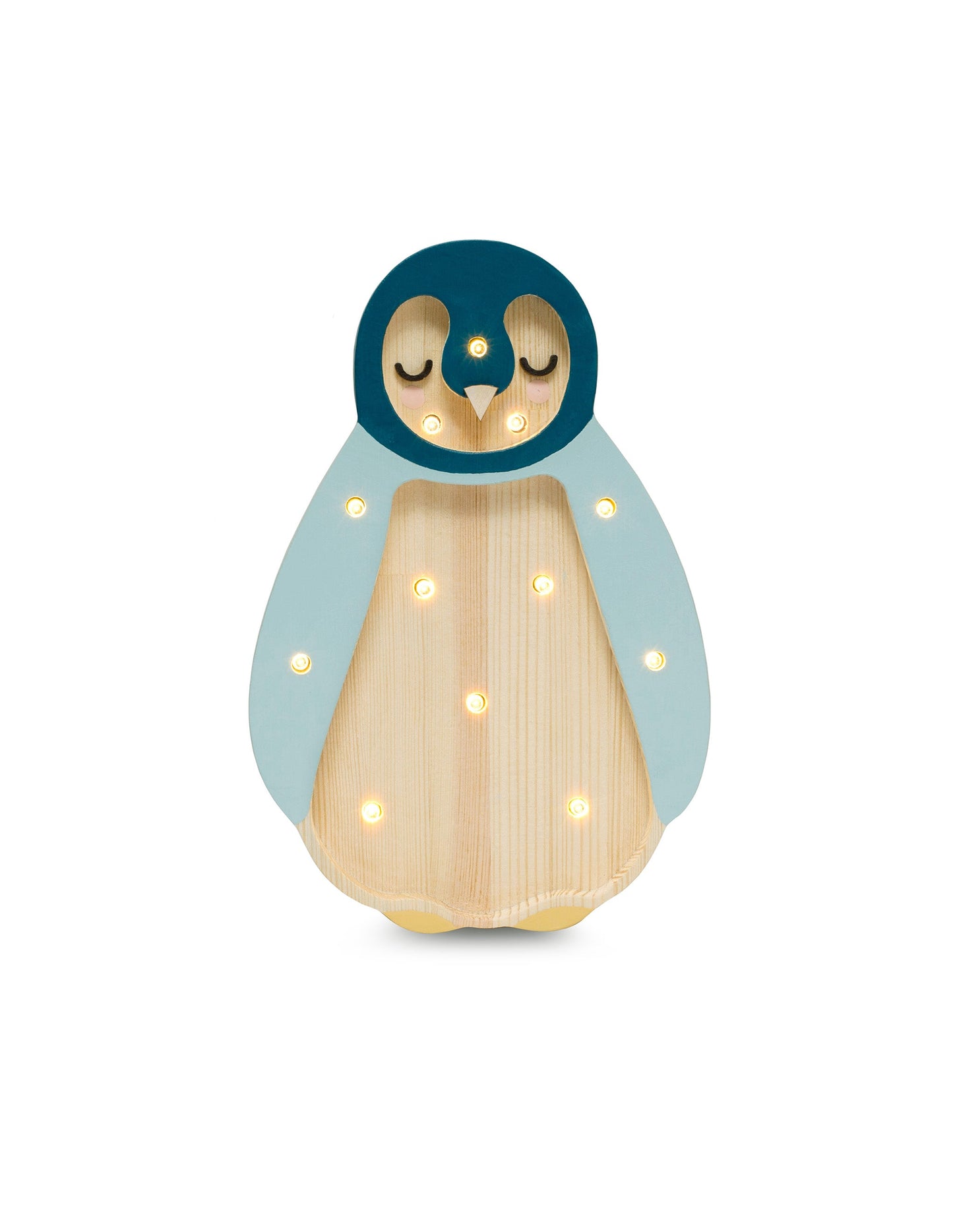 Little Lights-LL060-000-Baby Penguin Lamp-Arctic Wood-Original-Rela-X JP