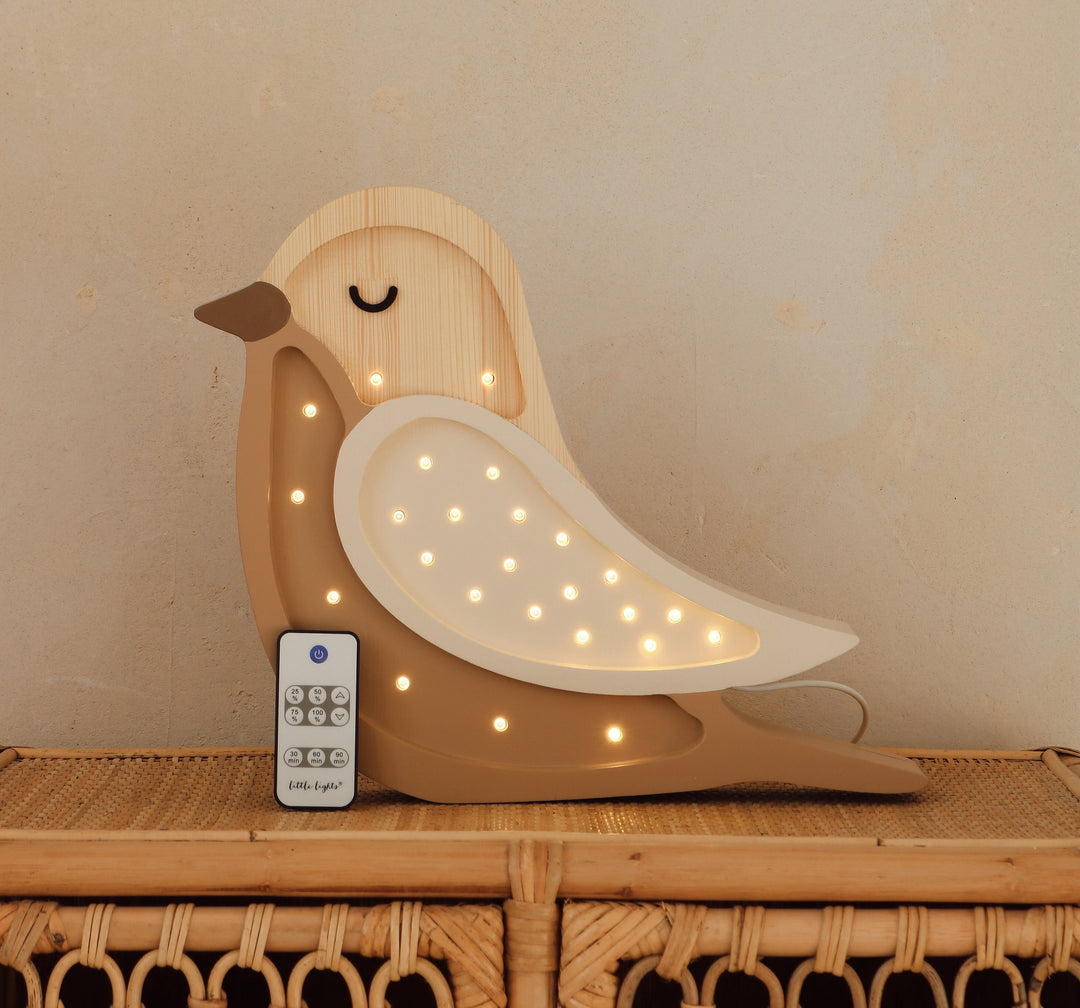 Little Lights-LL007-206-Bird Lamp-Strawberry Cream-Original-Rela-X JP