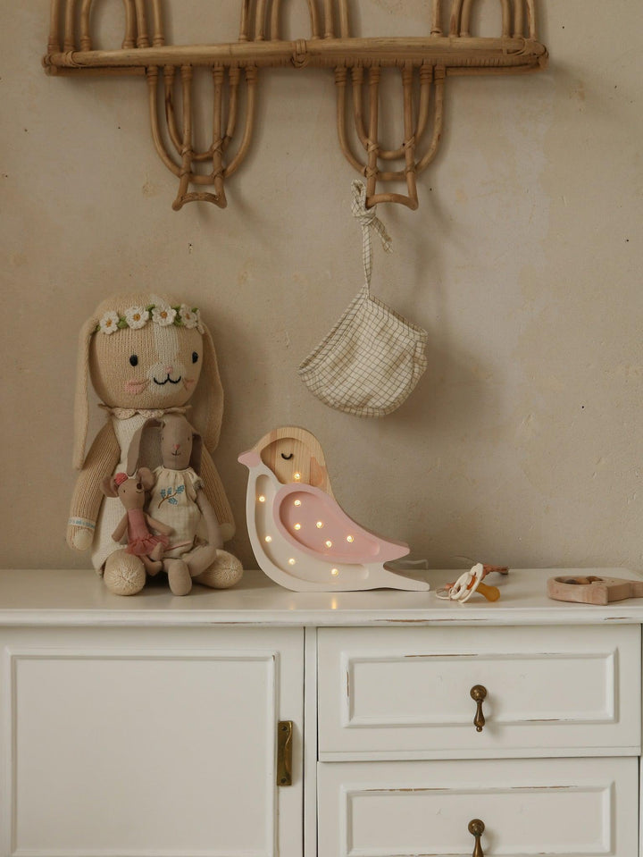 Little Lights-LL007-206-Bird Lamp-Strawberry Cream-Original-Rela-X JP