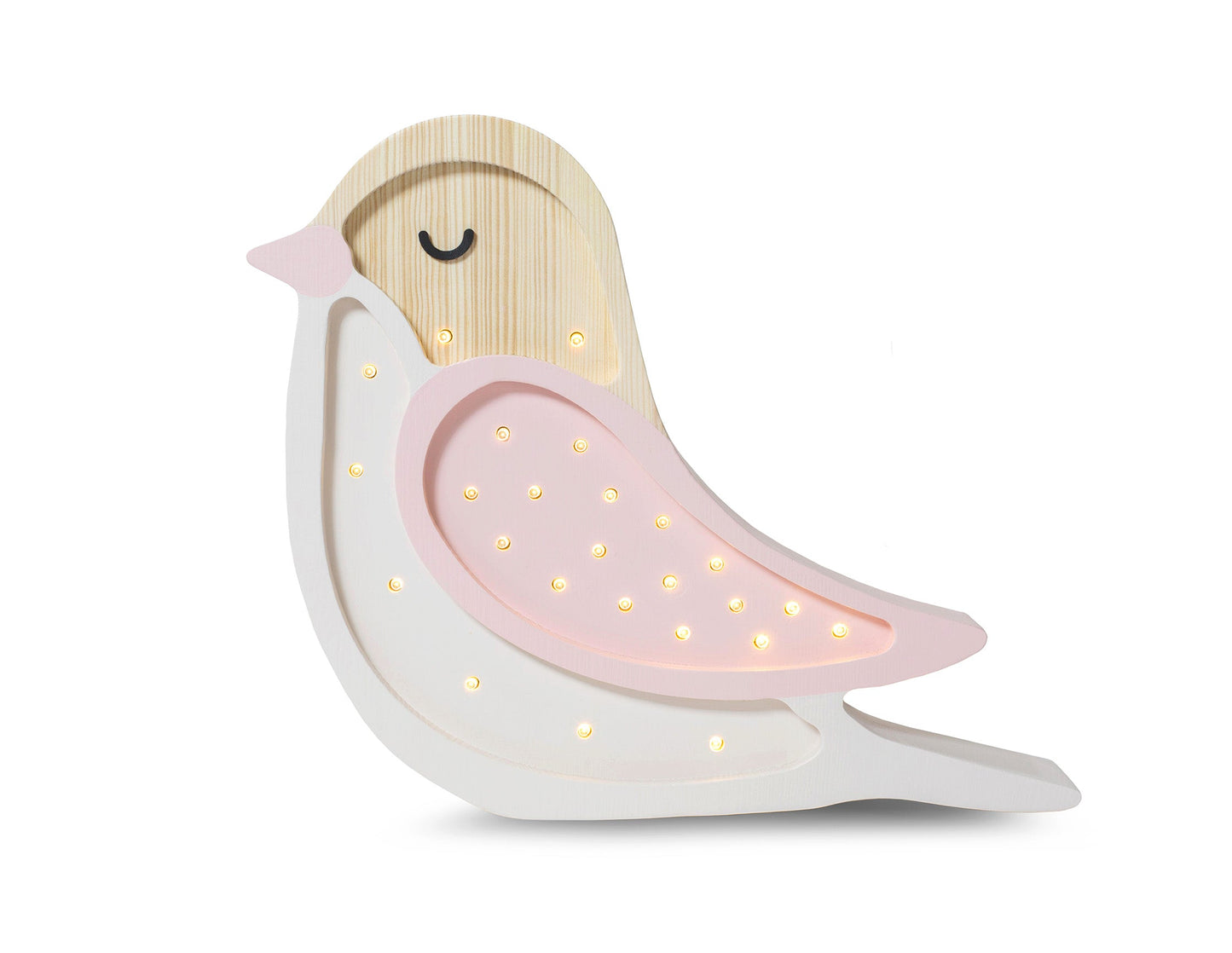 Little Lights-LL007-206-Bird Lamp-Strawberry Cream-Original-Rela-X JP