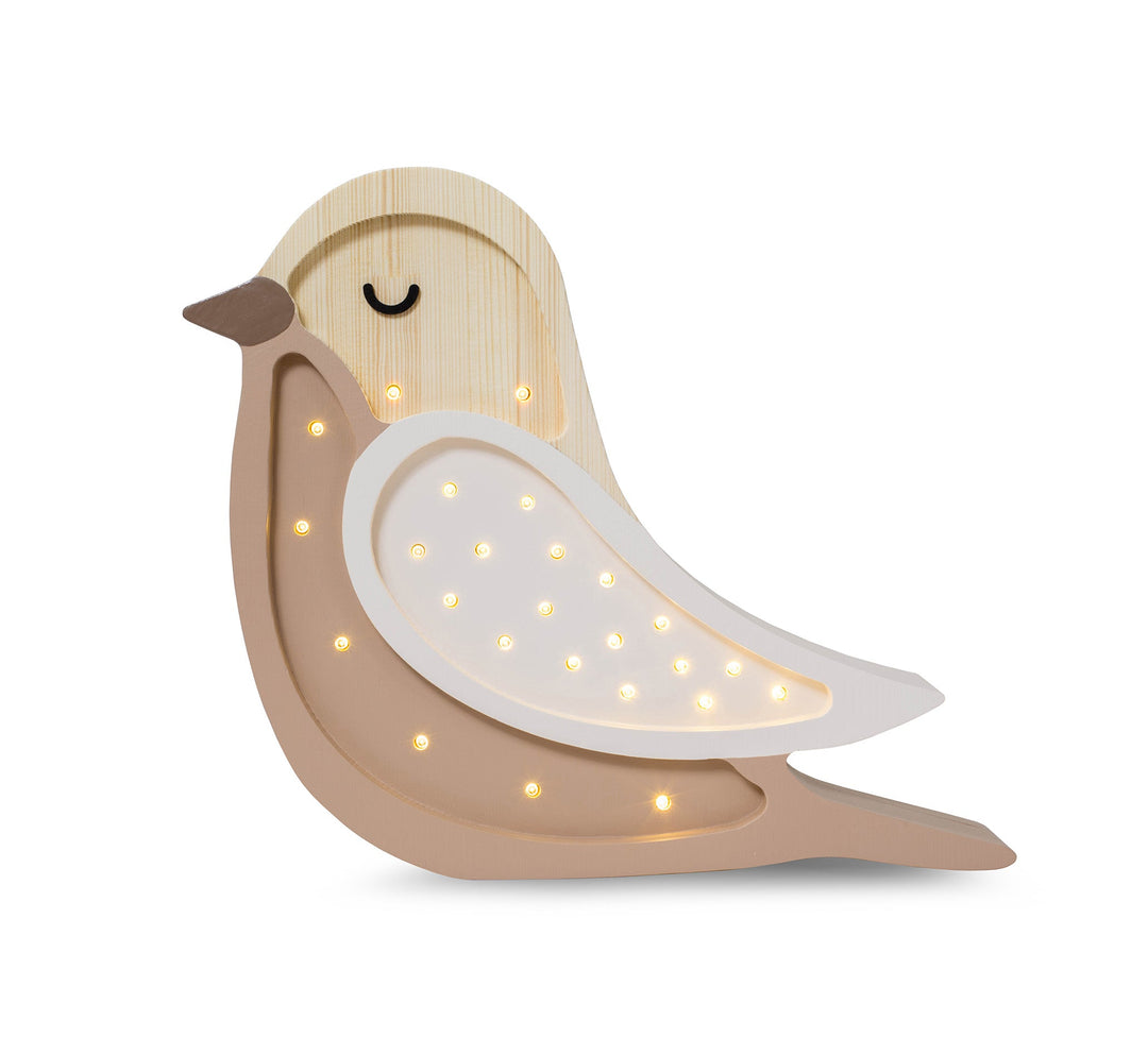 Little Lights-LL007-206-Bird Lamp-Strawberry Cream-Original-Rela-X JP