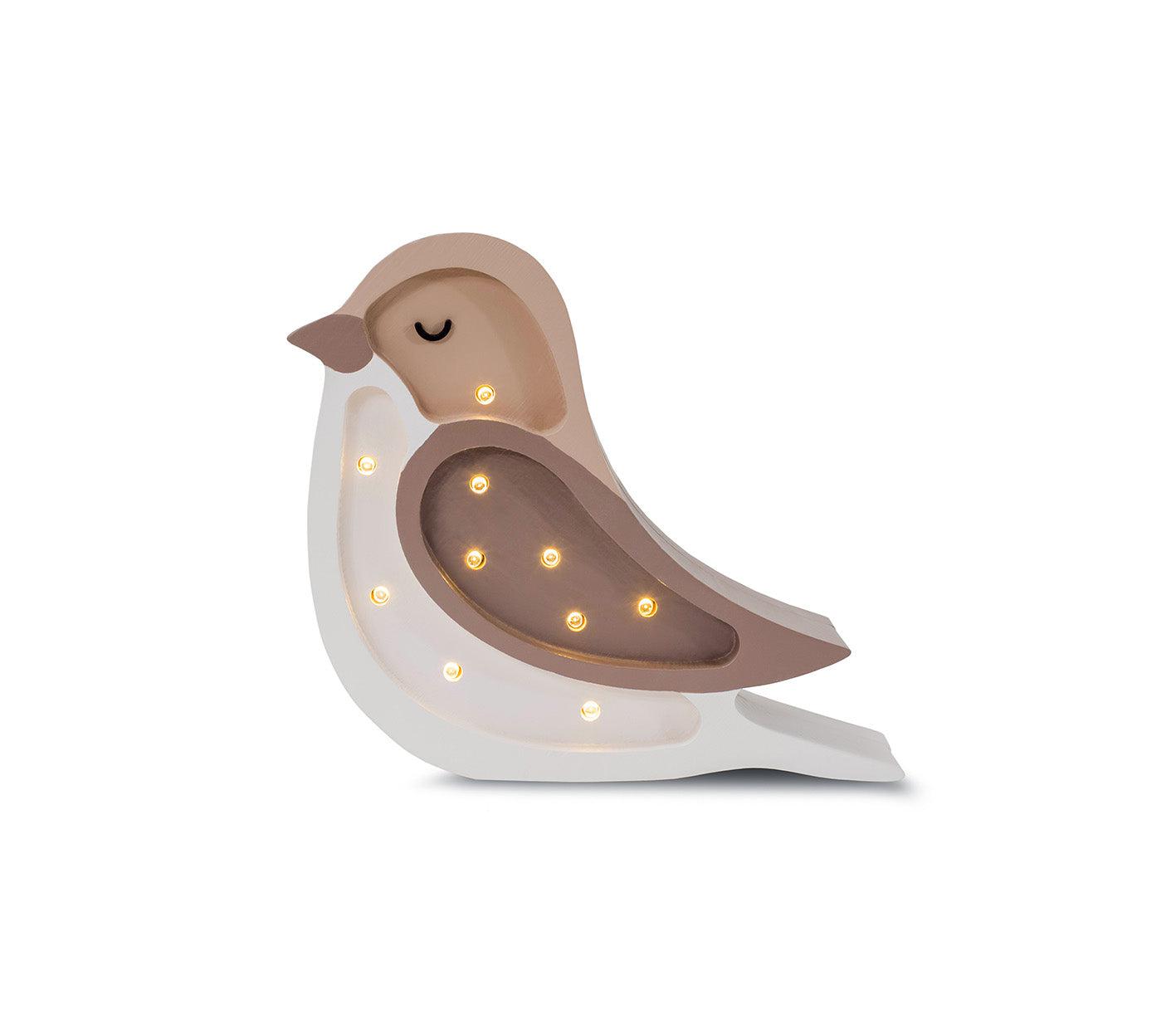 Little Lights-LL007-206-Bird Lamp-Strawberry Cream-Original-Rela-X JP