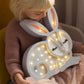 Little Lights-LL008-000-Bunny Lamp-Wood-Original-Rela-X JP