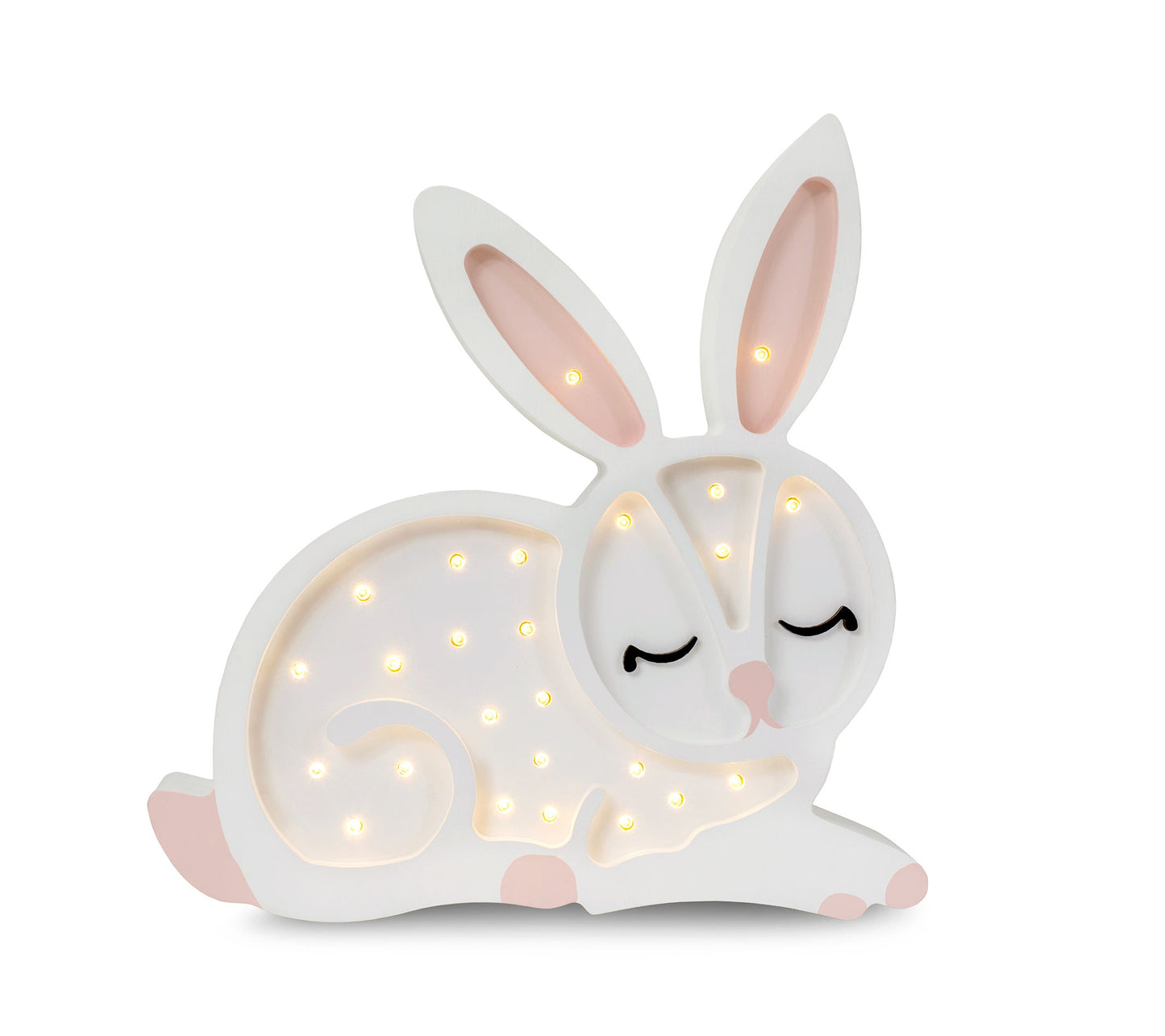 Little Lights-LL008-000-Bunny Lamp-Wood-Original-Rela-X JP