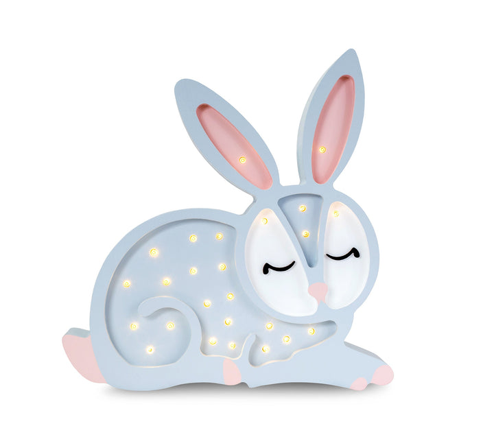 Little Lights-LL008-000-Bunny Lamp-Wood-Original-Rela-X JP