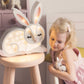 Little Lights-LL008-000-Bunny Lamp-Wood-Original-Rela-X JP