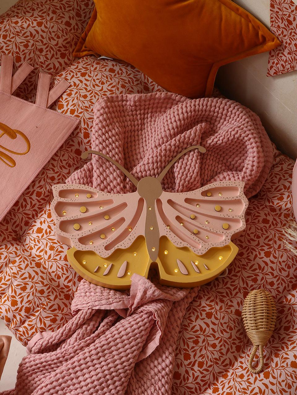 Little Lights-LL073-206-Butterfly Lamp-Strawberry Cream-Original-Rela-X JP