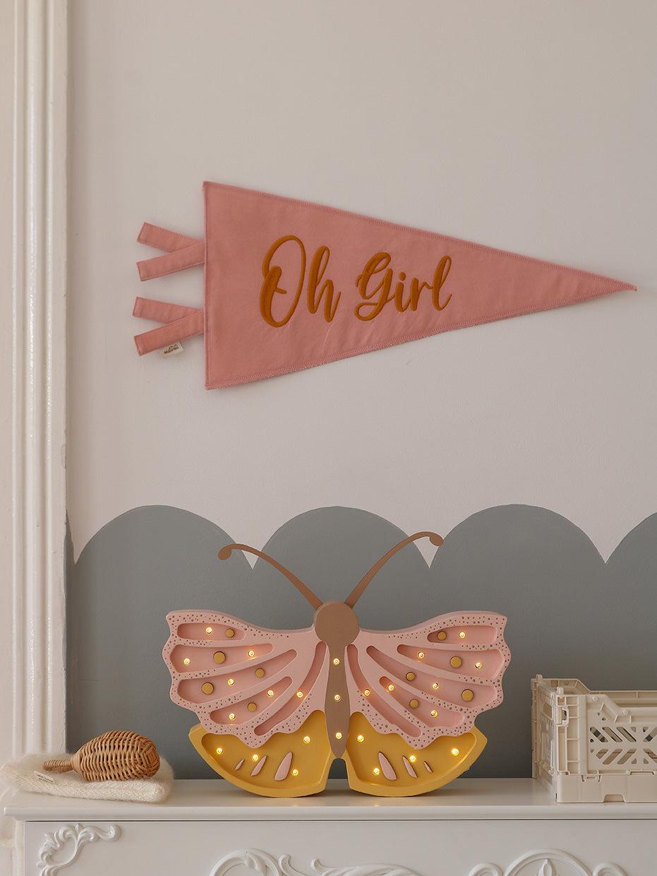 Little Lights-LL073-206-Butterfly Lamp-Strawberry Cream-Original-Rela-X JP