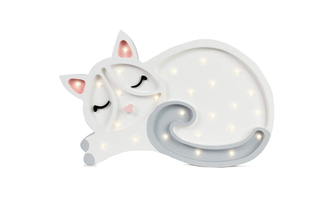 Little Lights-LL003-001-Cat Lamp-White-Original-Rela-X JP