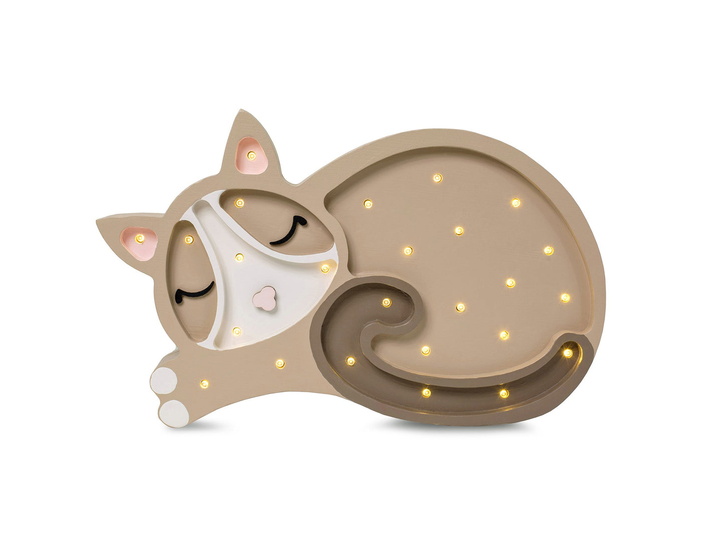 Little Lights-LL003-001-Cat Lamp-White-Original-Rela-X JP