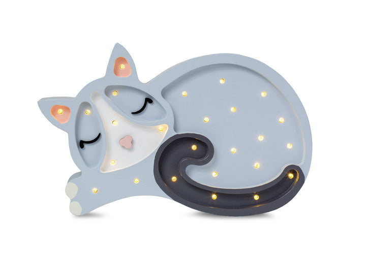 Little Lights-LL003-001-Cat Lamp-White-Original-Rela-X JP