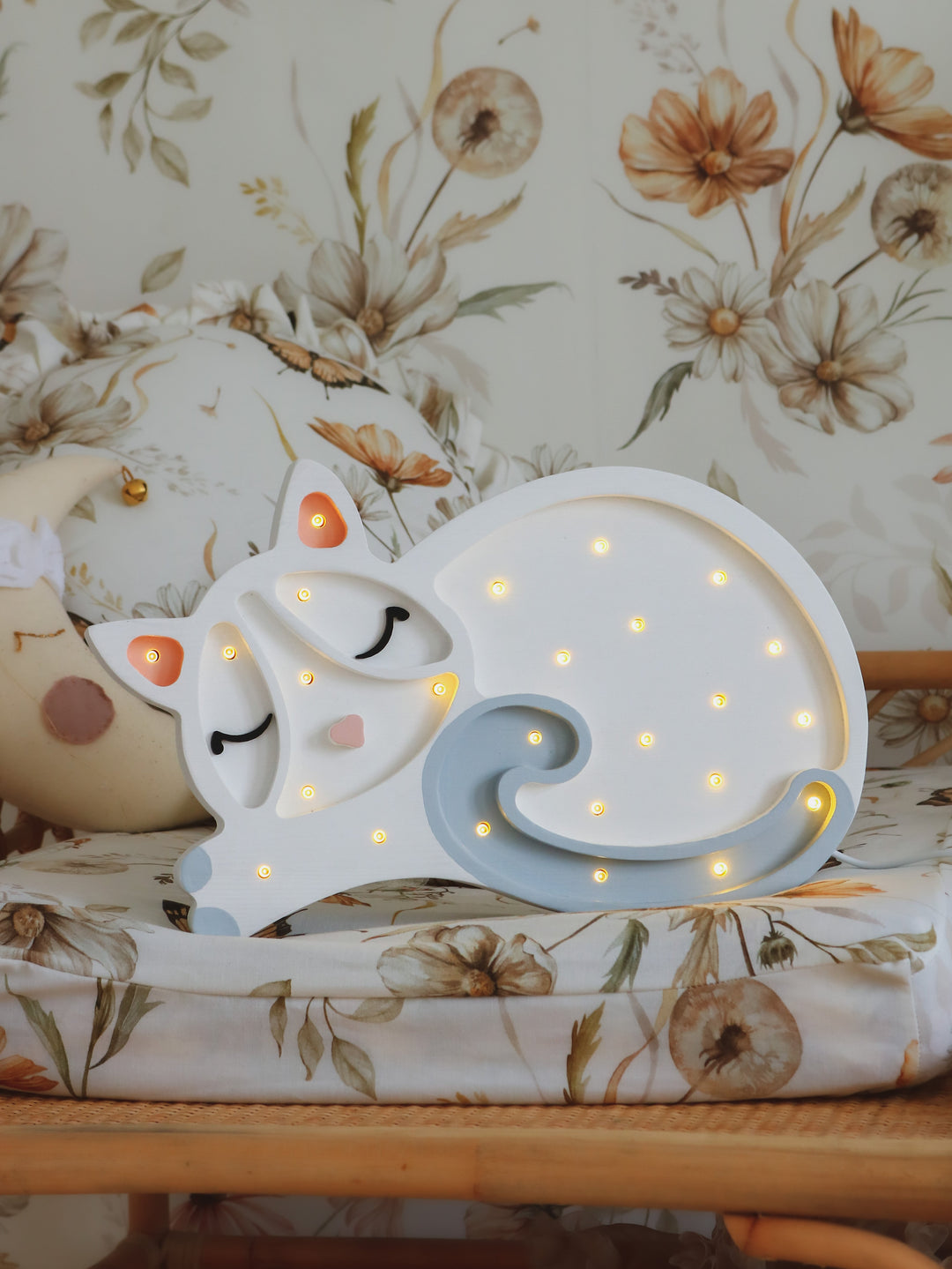 Little Lights-LL003-001-Cat Lamp-White-Original-Rela-X JP