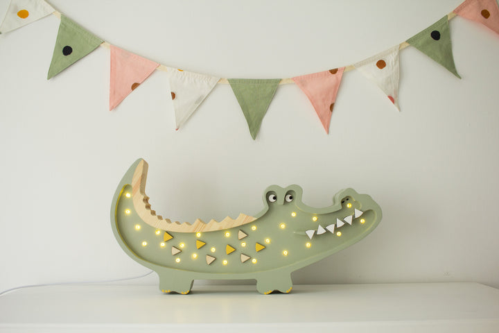 Little Lights-LL052-000-Crocodile Lamp-Caribbean Wood-Original-Rela-X JP