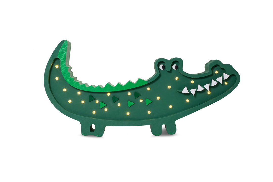 Little Lights-LL052-000-Crocodile Lamp-Caribbean Wood-Original-Rela-X JP