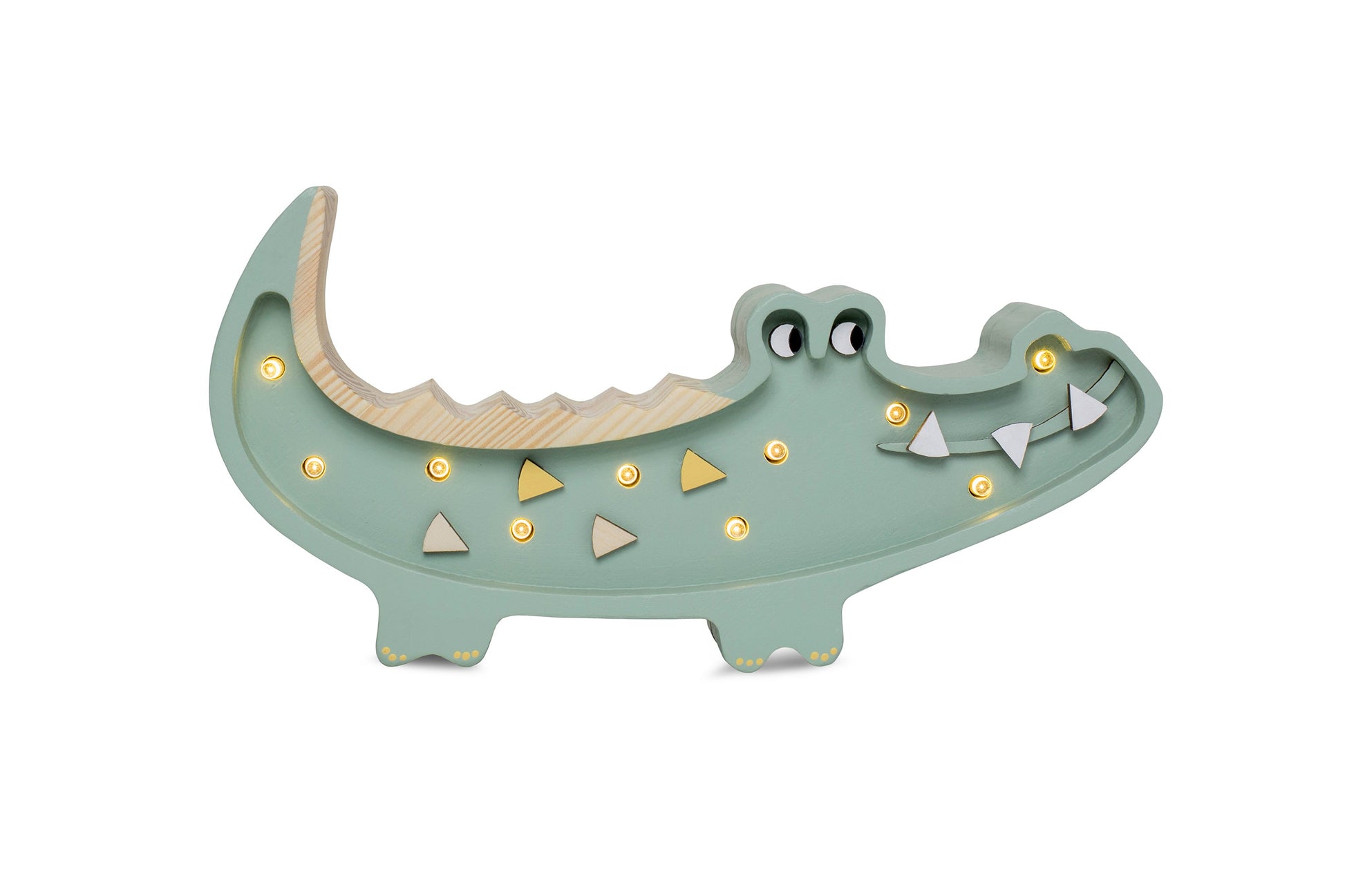 Little Lights-LL052-000-Crocodile Lamp-Caribbean Wood-Original-Rela-X JP