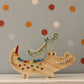 Little Lights-LL052-000-Crocodile Lamp-Caribbean Wood-Original-Rela-X JP