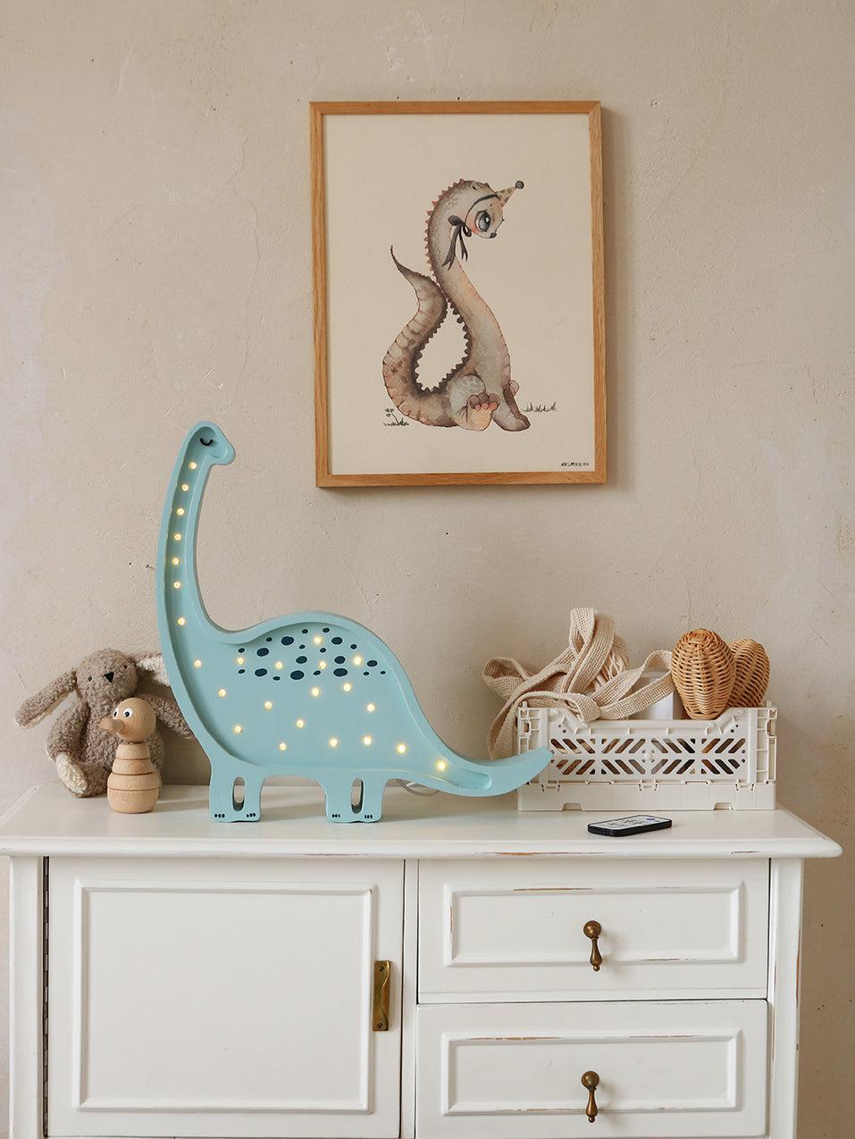 Little Lights-LL014-000-Dino Diplodocus Lamp-Jurassic Wood-Original-Rela-X JP